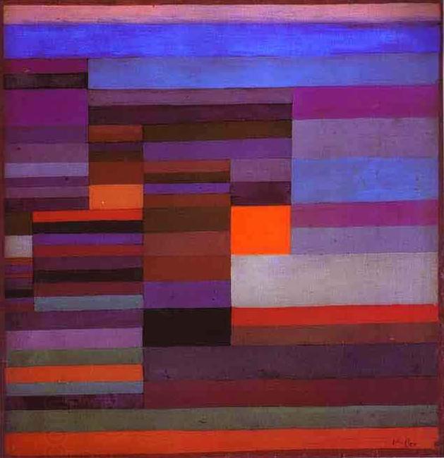 Paul Klee Fire in the Evening oil painting picture